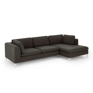 Sofá Esquinero con Chaise Longue a la Derecha Monterosso Yolodecoro Gris Marengo