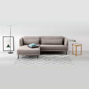 Sofá con Chaise Longue a la Izquierda Herman Yolodecoro Gris