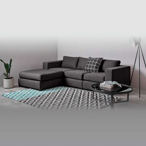 Sofá Esquinero Modular Mortimer Yolodecoro Gris Foca