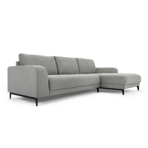 Sofá Esquinero con Chaise Longue a la Derecha Luciano Yolodecoro Gris Montaña