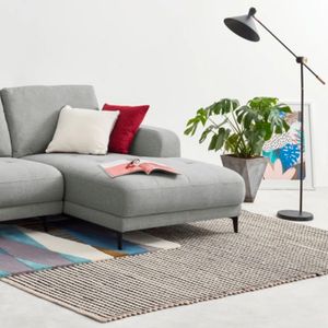 Sofá Esquinero con Chaise Longue a la Derecha Luciano Yolodecoro Gris Montaña