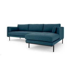 Sofá Esquinero con Chaise Longue a la Derecha Harlow Yolodecoro Azul