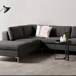 Sofá Esquinero con Chaise Longue a la Izquierda Monterosso Yolodecoro Gris Marengo