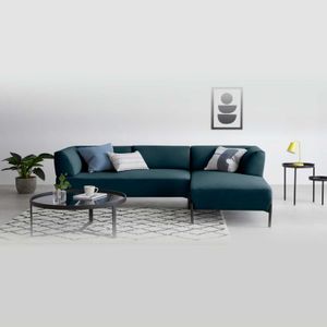 Sofá Esquinero a la Derecha Kiva Yolodecoro Azul Egeo