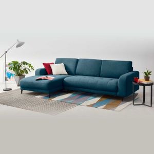 Sofá Esquinero con Chaise Longue a la Izquierda Luciano Yolodecoro Azul