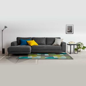 Sofá Esquinero con Chaise Longue a la Izquierda Luciano Yolodecoro Gris Hudson