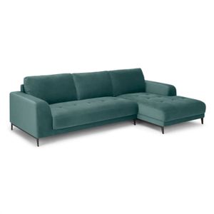 Sofá Esquinero con Chaise Longue a la Derecha Luciano Yolodecoro Verde