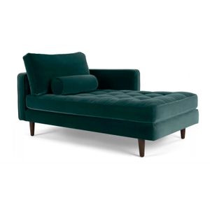 Chaise Longue Derecho Scott Yolodecoro Algodón Petroleo