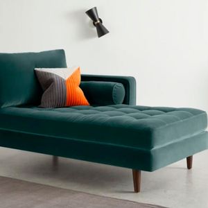 Chaise Longue Derecho Scott Yolodecoro Algodón Petroleo