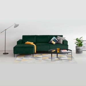 Sofá 3 Cuerpos con Chaise Longue a la Izquierda Frederik Yolodecoro Verde