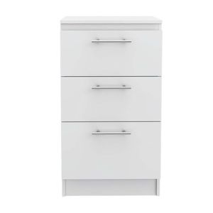 Mueble bajo 3 cajones Manchester Blanco Tuhome