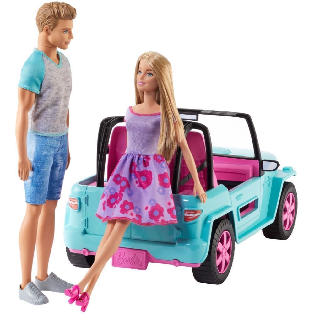 Muneca Auto de Playa Barbie Real Plaza