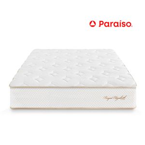 Colchón Paraíso Royal Elizabeth 1.5 Plazas + 1 almohada viscoelástica + protector