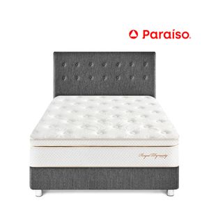 Juego de Dormitorio Paraíso Royal Dynasty 2 Plazas Acero + 2 almohadas viscoelásticas + protector