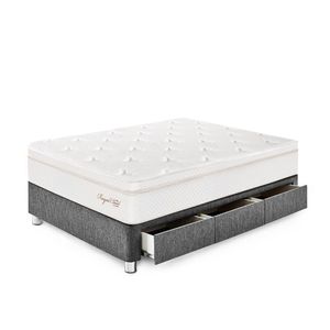 Cama Royal Cloud con cajones 1.5 plz