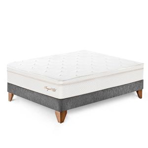 Cama Paraiso 1.5 Plazas Europea Royal Cloud Acero