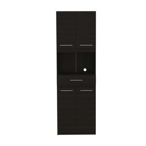Mueble Alacena de Cocina Manchester 62cm Melamina Negro Tuhome