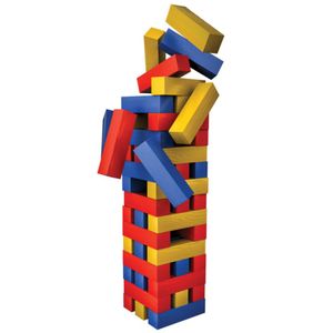 Juego Bloq Madera Colores 48 Pza