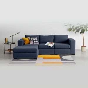 Sofá Esquinero Modular Mortimer Yolodecoro Azul Intenso
