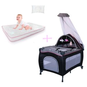 Cuna para Bebe Ebaby con Colchon Antialergico Rosado