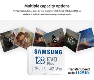 Memoria MicroSD Samsung 128GB EVO Plus 130MBs UHS-I Class10 U3 4K