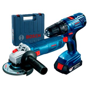 Taladro Bosch GSB 180-LI 18V + Esmeril GWS 700 + 1 Bat +1 Mp