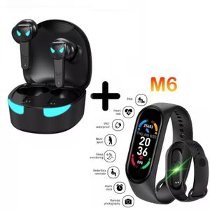 Promo Audifonos Bluetooth SPIDERMAN + Smart Band M6 Negro