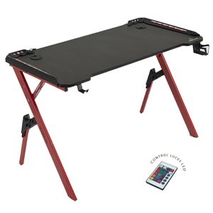 Mesa Gamer Delta Decorplas con Luces Led Red 1.20X60 CM