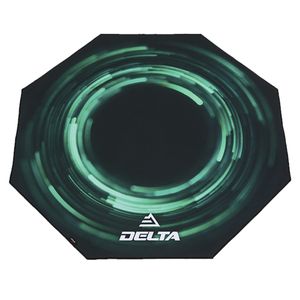 Protector De Piso En Alfombra Delta Gamer Decorplas Para Sillas Color Green