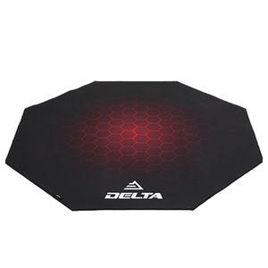Protector De Piso En Alfombra Delta Gamer Decorplas Para Sillas Color Red