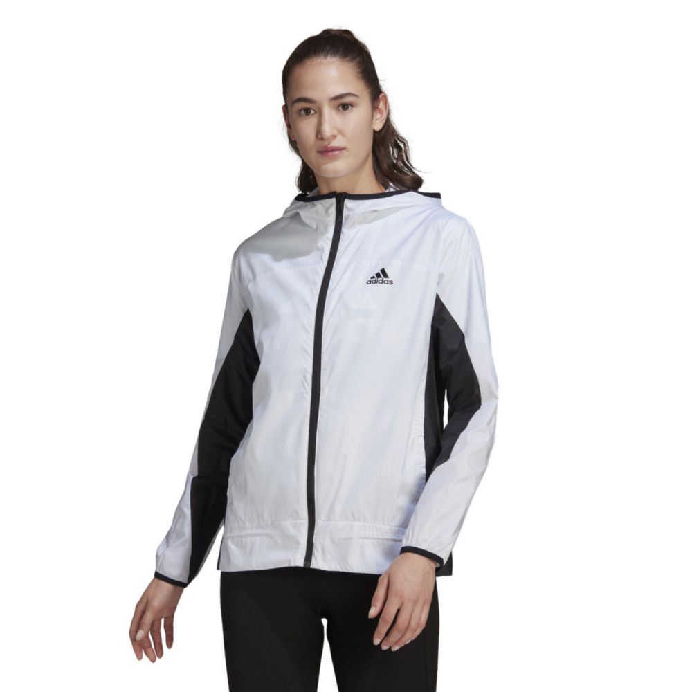 Casacas Adidas Mujer Hf2149 Blanco Real Plaza