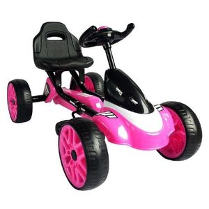 Carro a Pedal Baby Kits Go Kart Corsa Rosado