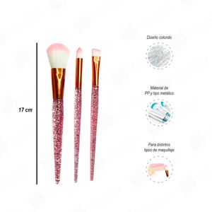 Set de 10 Brochas para Maquillaje