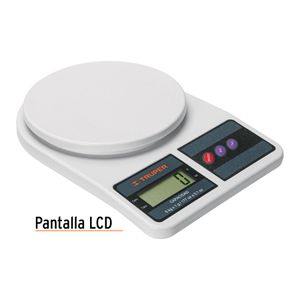 Balanza Digital para Cocina, Capacidad 5 kg, Truper