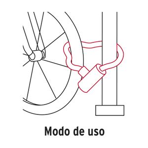 Candado con Cadena Forrada de 10 mm Hermex