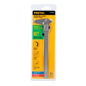 Calibrador Vernier Escolar de 6", Pretul
