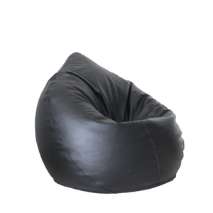 Puff Palmo Burbuja Grande Ultra Cuero Negro