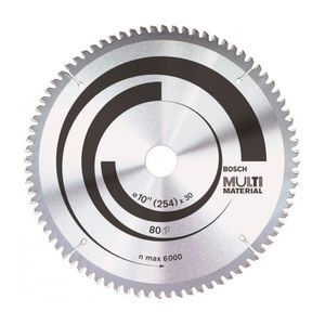 Disco Sierra 10" Bosch Multimaterial de 80 Dientes