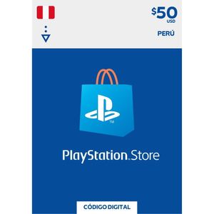 Código PSN 50 USD Perú PlayStation Network Gift Card $50 PS5 PS4 (Digital)