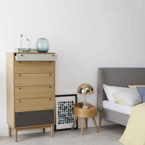 Cómoda Alta Multi Campton Yolodecoro  Roble Gris