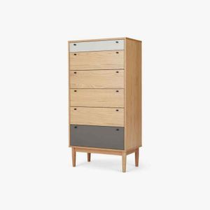Cómoda Alta Multi Campton Yolodecoro  Roble Gris