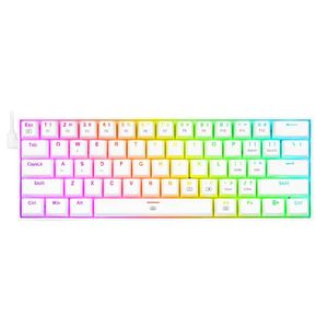 Teclado Mecánico Redragon Dragonborn K630W RGB 60% Switch Red - White