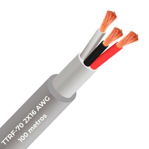 Cable vulcanizado TTRF-70 2x16 AWG gris