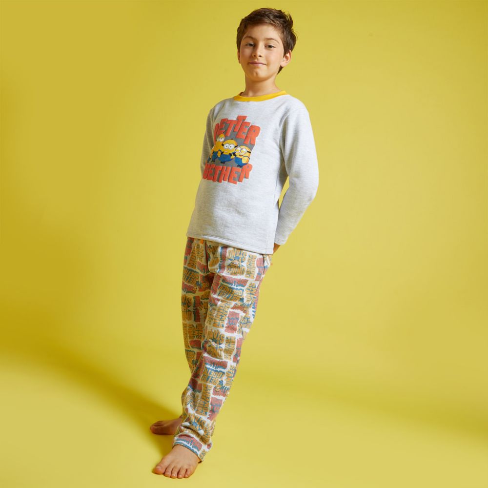 Pijama Franela Minions Para Ni o. 896495