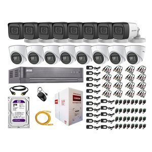 Kit 16 Cámaras de Seguridad Hikvision Audio Incorporado Full HD 2Mp