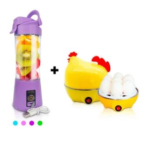 Combo Fitness Licuadora Portátil y Hervidor de Huevos