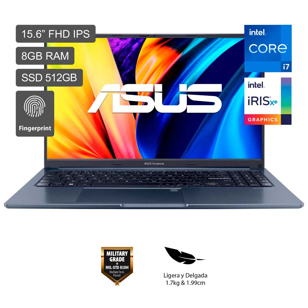 Laptop Asus X1502za Bq183w 156 Intel Core I7 11va Generación 8gb