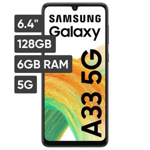 Smartphone SAMSUNG Galaxy A33 6.4'' 6GB 128GB 48+8+5+2MP Negro