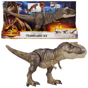 Dinosaurio De Juguete IMAGINEXT Jurassic World Thrash ’N Devour Tyrannosaurus Rex Gris HDY55