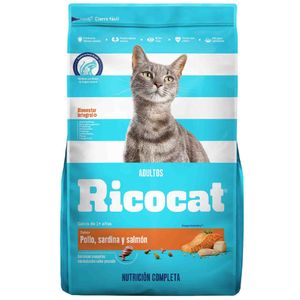 Comida para Gatos RICOCAT Pollo, Sardina Y Salmón Bolsa 3KG